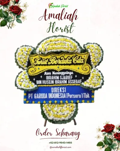 Papan Bunga Duka di Babakan Surabaya